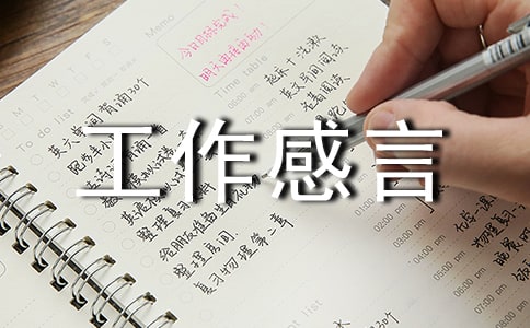 部门工作感言总结